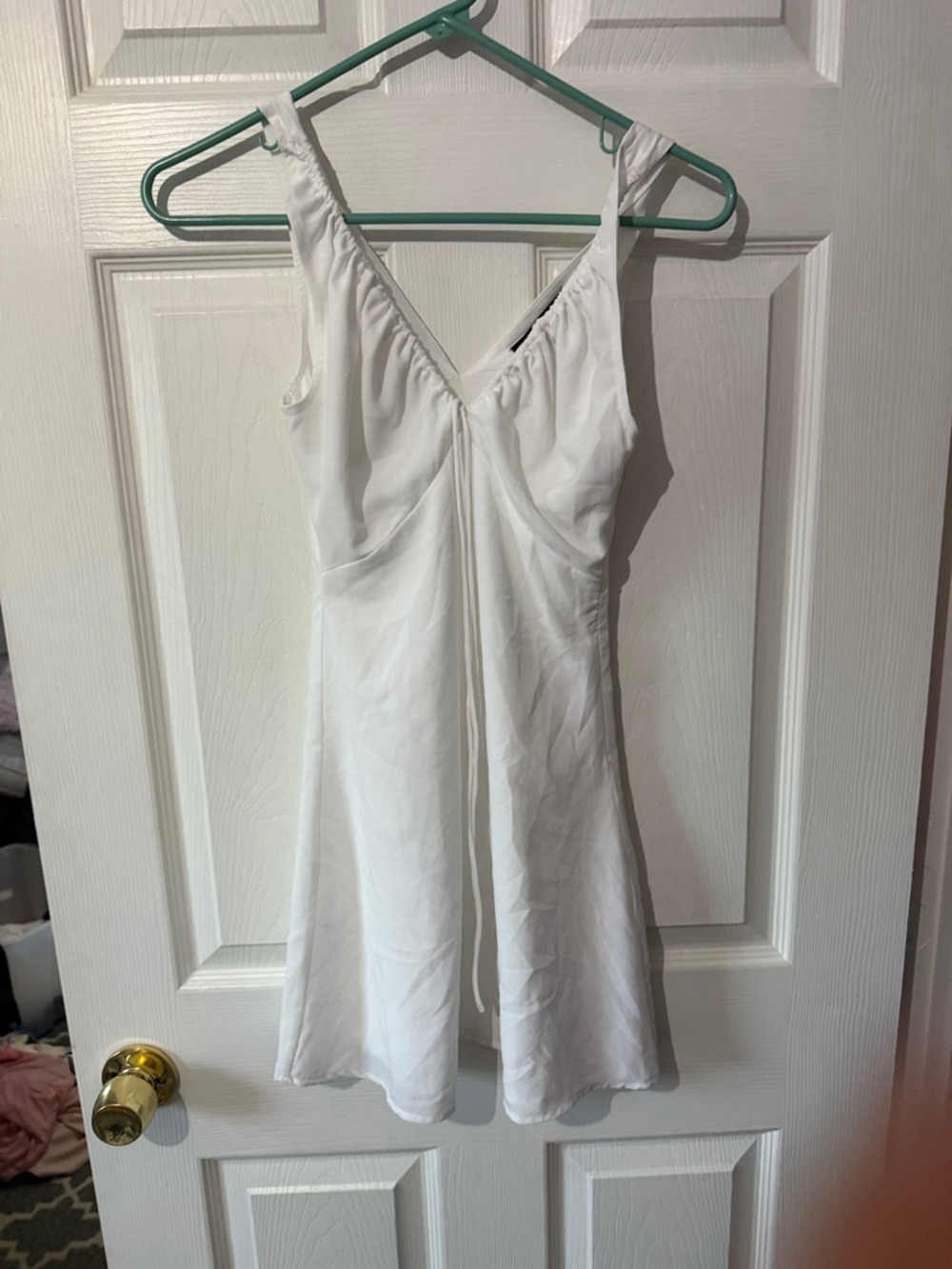 White Fox Boutique White V-Neck Slip Chemise